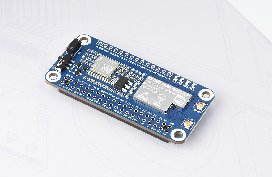 SX1262 LoRaWAN/GNSS HAT 产品展示