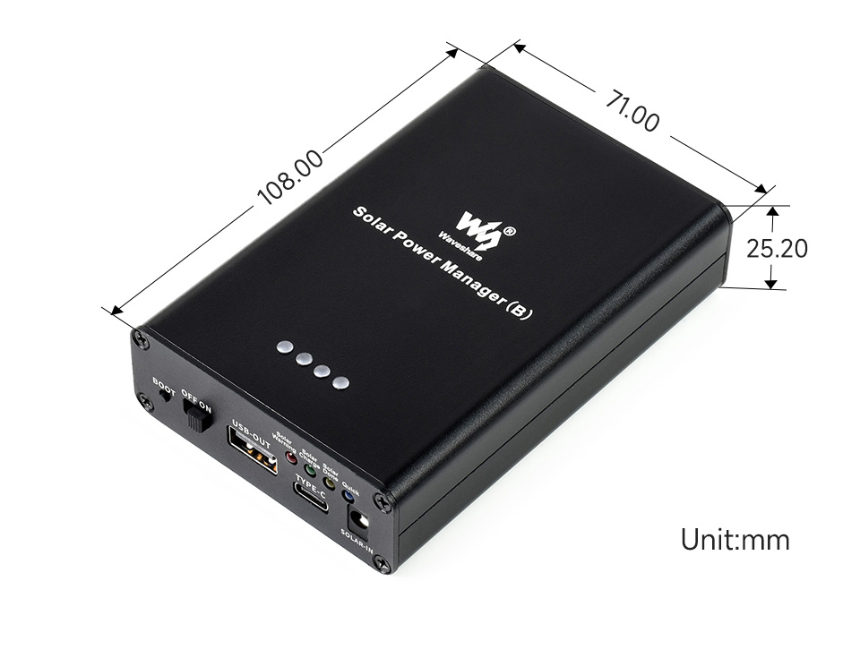 太阳能电源管理模块产品尺寸