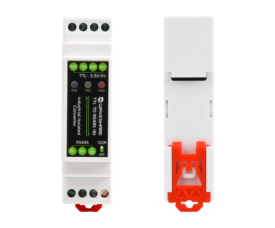 导轨式 TTL 转 RS485 电气隔离型串口转换器产品展示
