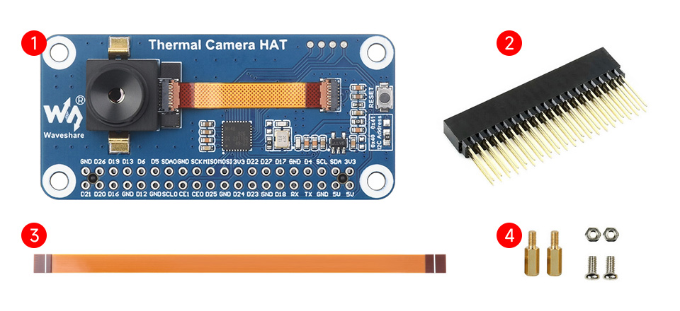 Thermal-90 Camera HAT 配置清单