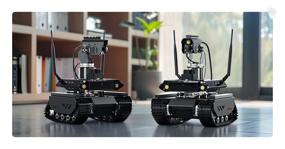 UGV Beast AI 机器人产品及包装展示
