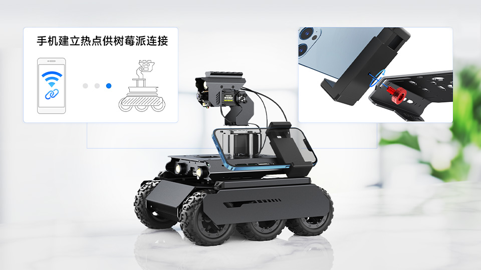 UGV Rover AI 机器人支持 4G/5G 扩展