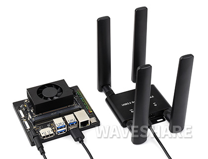 接入 Jetson Nano 的树莓派 5G 通信扩展板