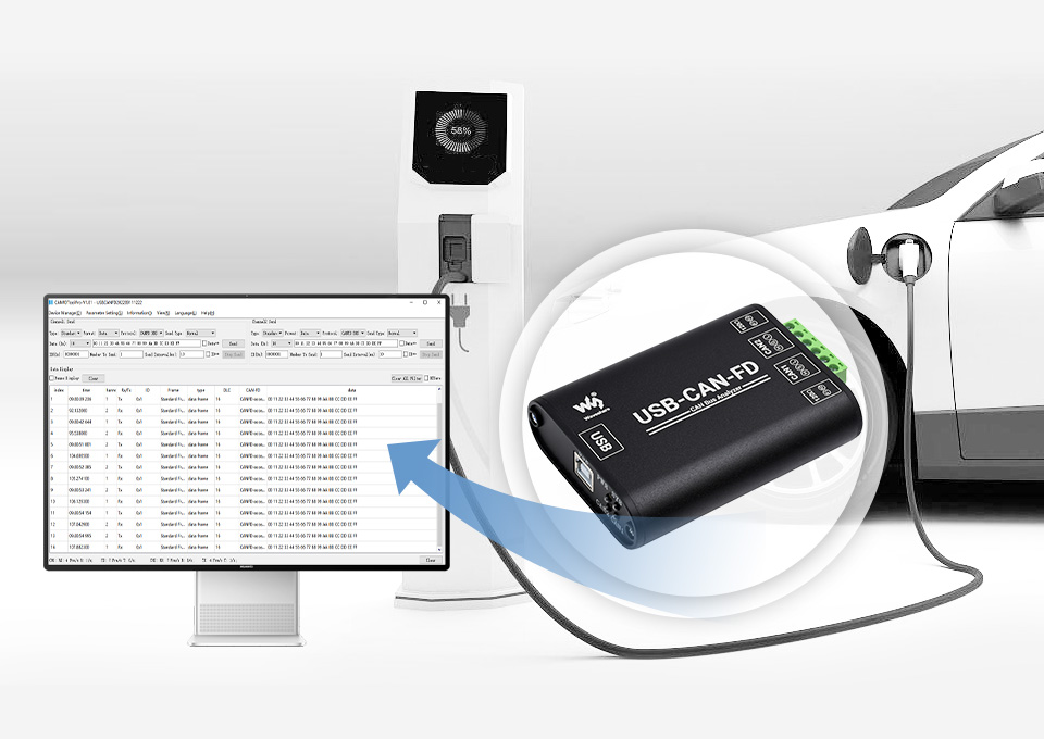工业级 CAN/CAN FD 总线数据分析仪