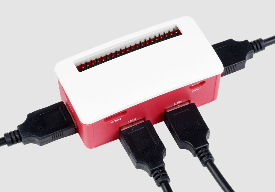 树莓派 USB HUB扩展板B型应用示例