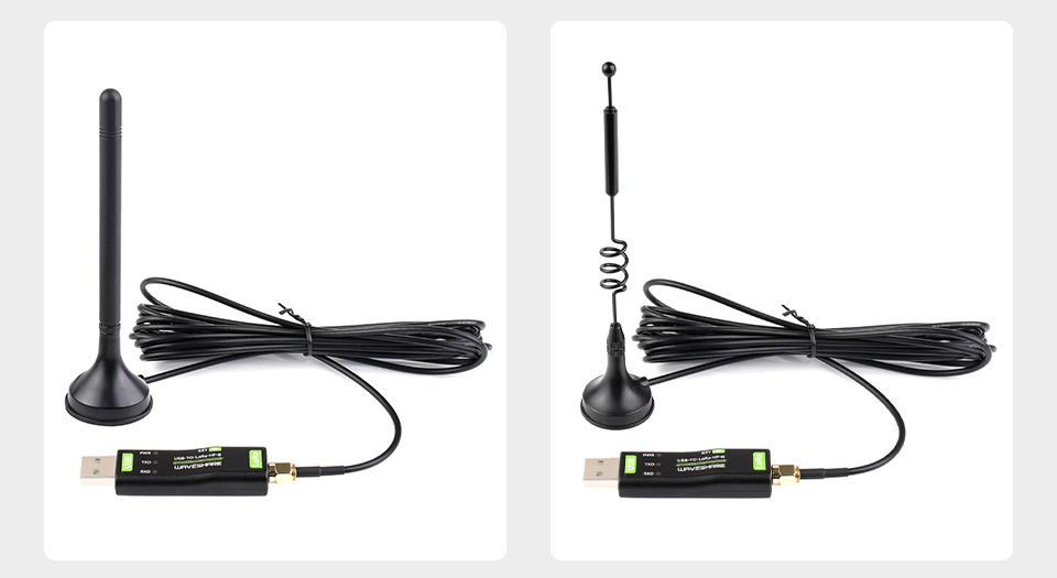 USB 转 LoRa 数传模块可接入延长天线
