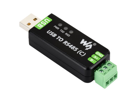 工业级隔离型 USB 转 RS485 转换器 产品尺寸标注图