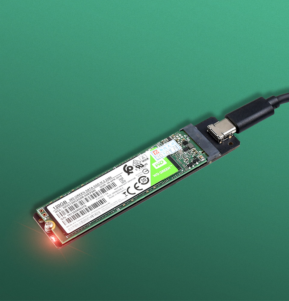 固态硬盘转 Type-C 转接卡