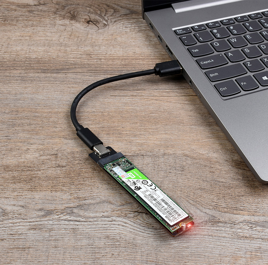 固态硬盘秒变移动硬盘，固态硬盘接入USB