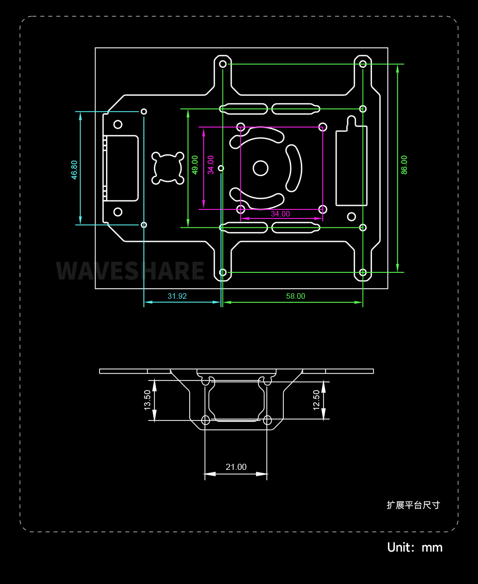 灵活可扩展型四驱 ROVER 产品尺寸