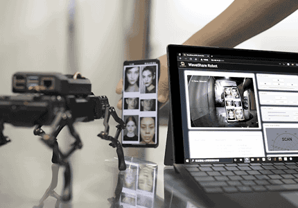 WAVEGO-Pro高自由度仿生四足机器狗人脸识别应用