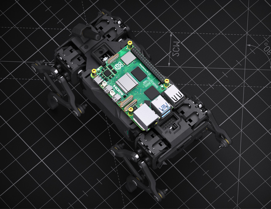 WAVEGO-Pro高自由度仿生四足机器狗上位机