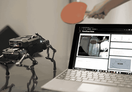 WAVEGO高自由度仿生四足机器狗颜色追踪应用