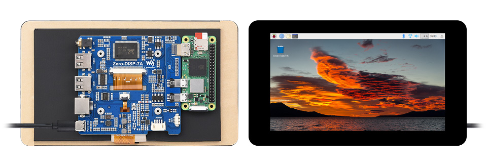 7 英寸触摸屏一体机套件专为树莓派 Zero 系列设计