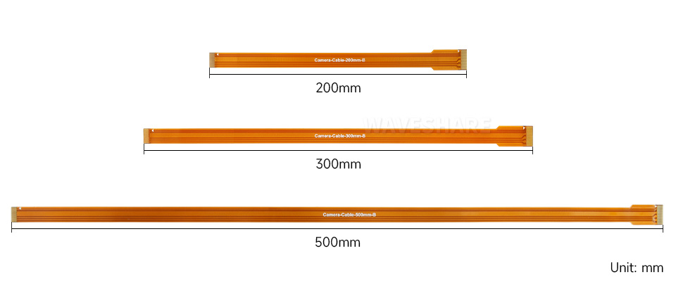 树莓派 5 Camera 软排线产品尺寸
