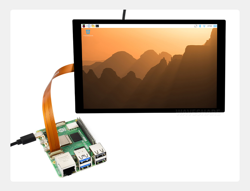 树莓派 5 Display 软排线应用示例