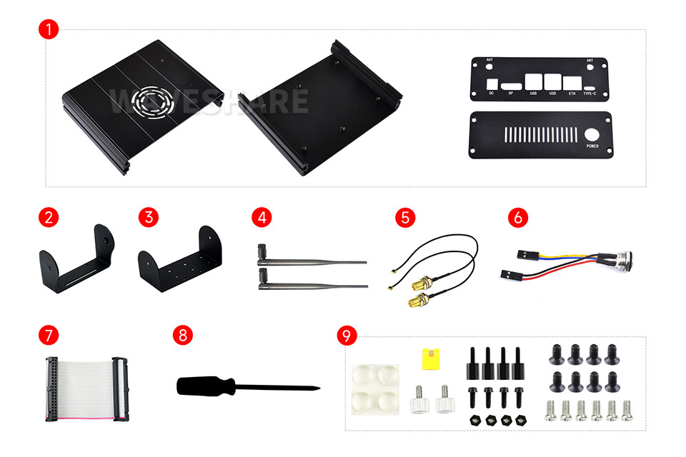 Jetson Orin 铝合金外壳配置清单