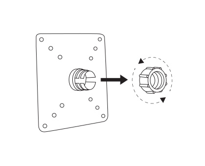 VESA 便携屏支架安装步骤