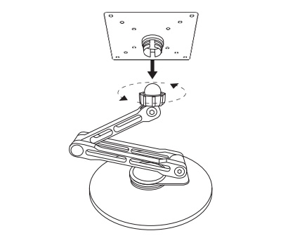 VESA 便携屏支架安装步骤