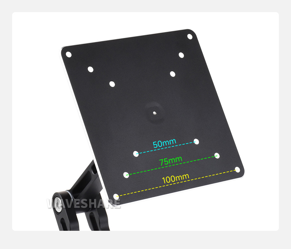 VESA 便携屏支架适配小尺寸便携屏、HDMI 触摸屏及树莓派一体机