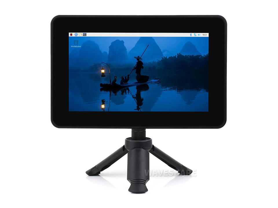 Mini Tripod B 三脚架搭配了树莓派显示器使用