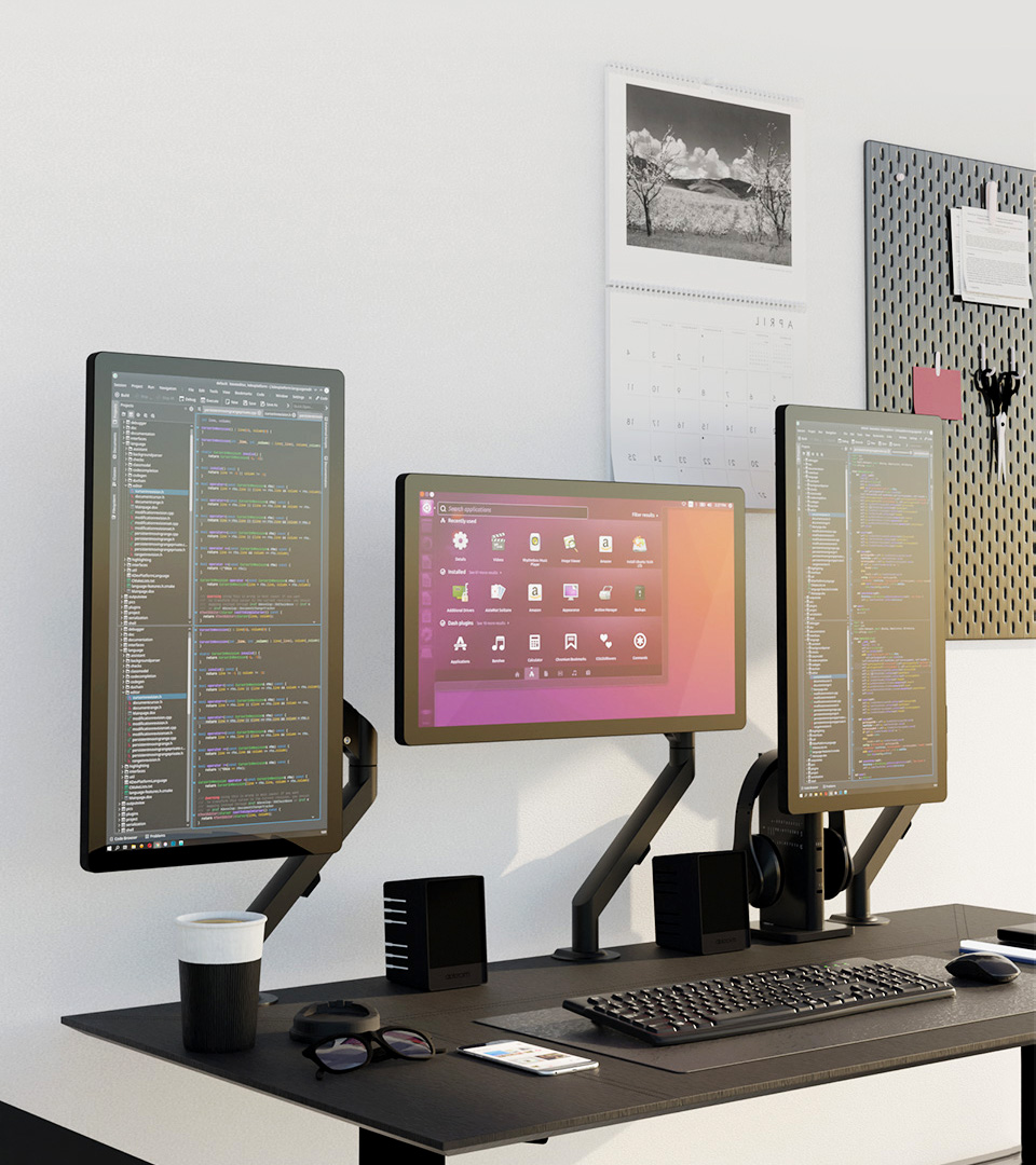 大屏悬浮机械臂支架