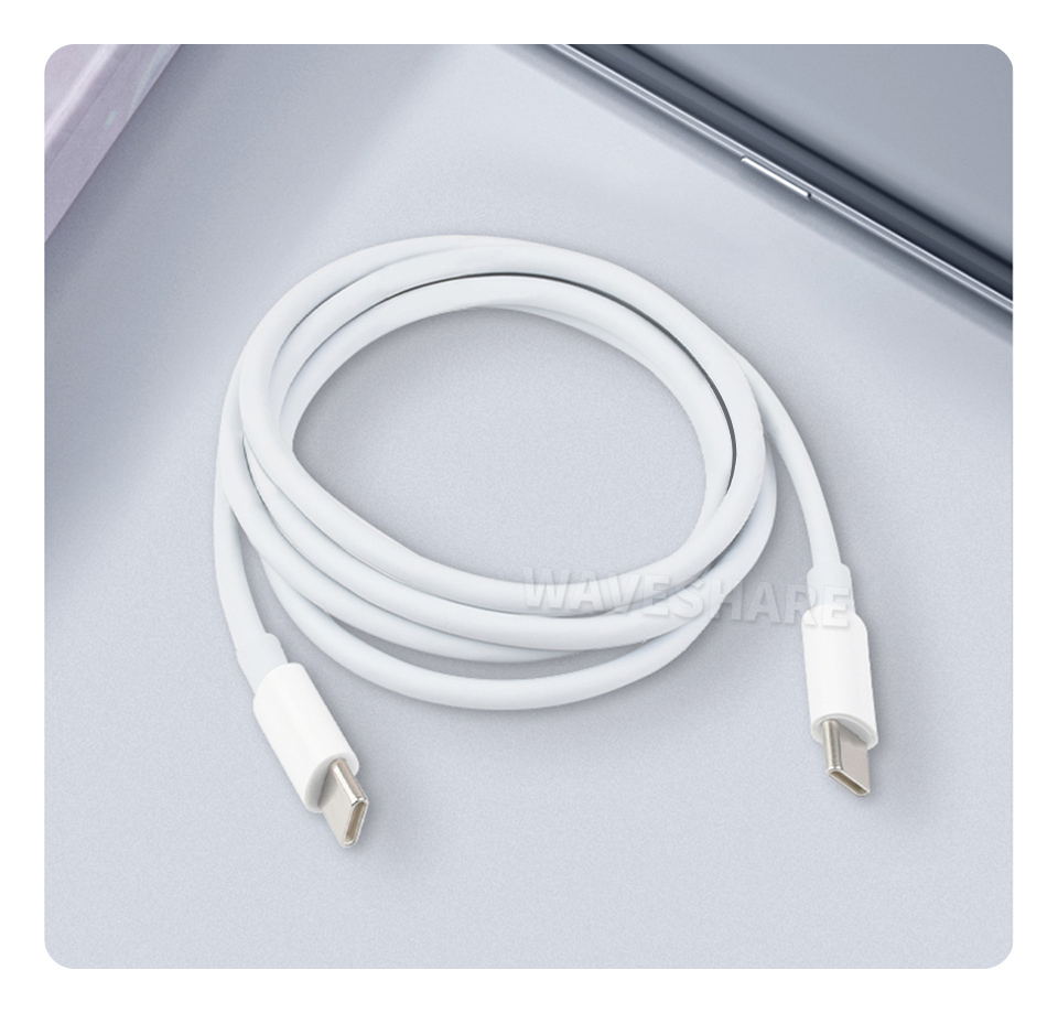 双头 Type-C 100W 快充数据线产品展示