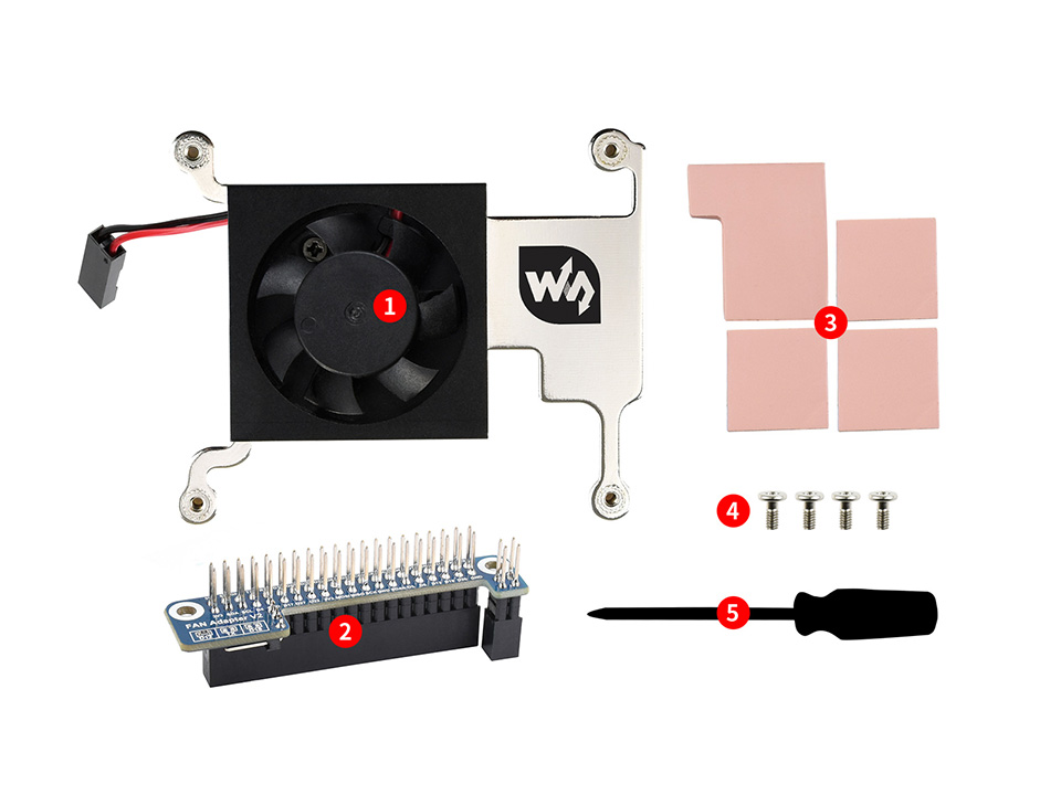 树莓派CPU散热风扇配置清单