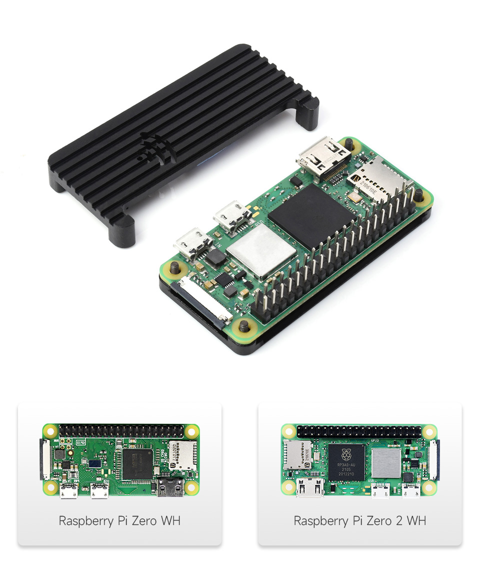 树莓派 Zero 铝合金保护壳 Zero 2 W外壳