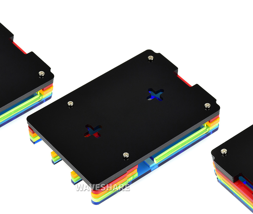 树莓派彩虹外壳简洁的设计