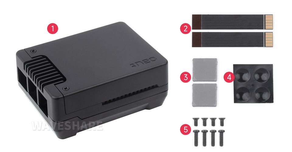 树莓派 5 铝合金外壳配置清单