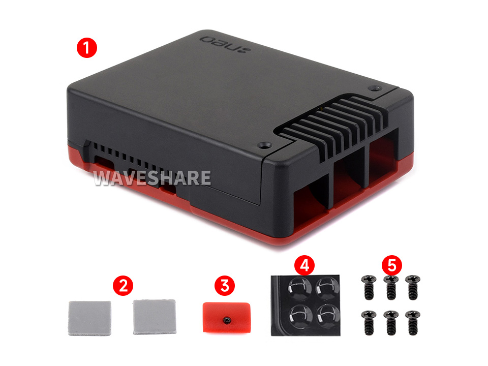 树莓派 5 铝合金外壳配置清单