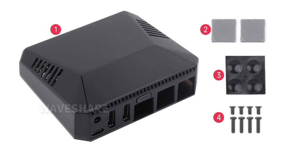 树莓派 5 铝合金外壳配置清单