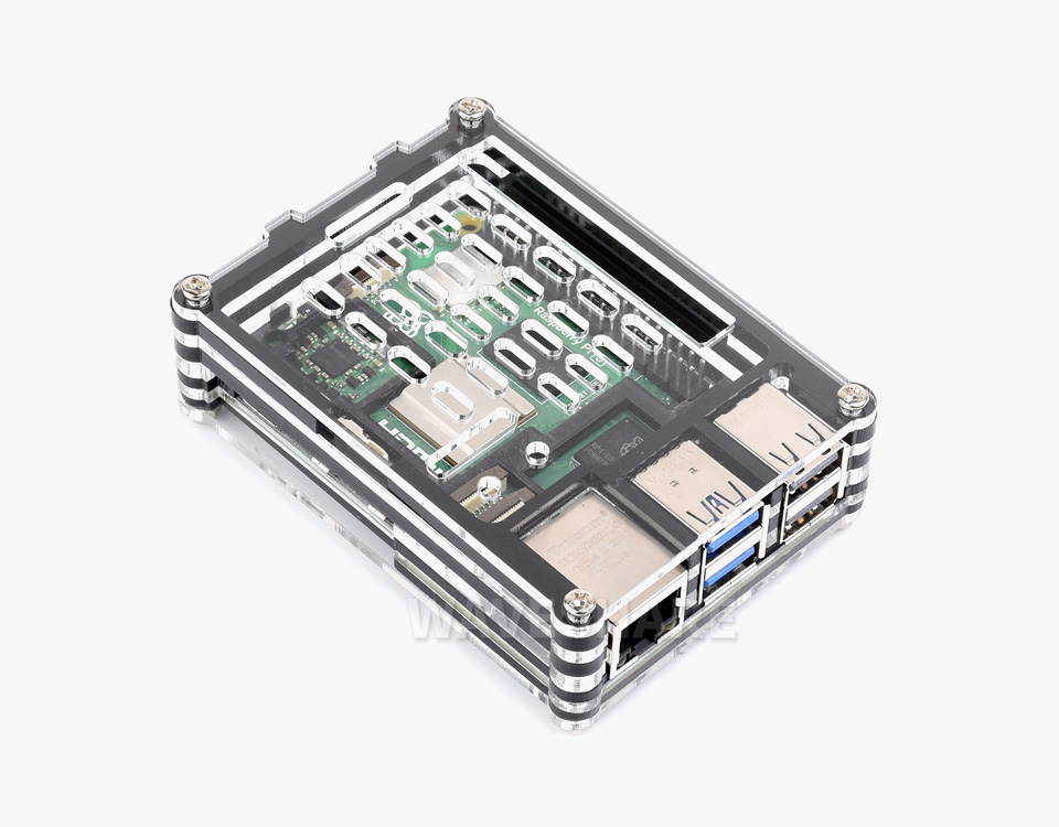 树莓派 5 亚克力透明外壳