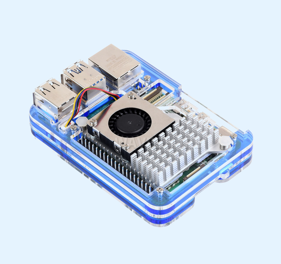 树莓派 5 亚克力透明外壳