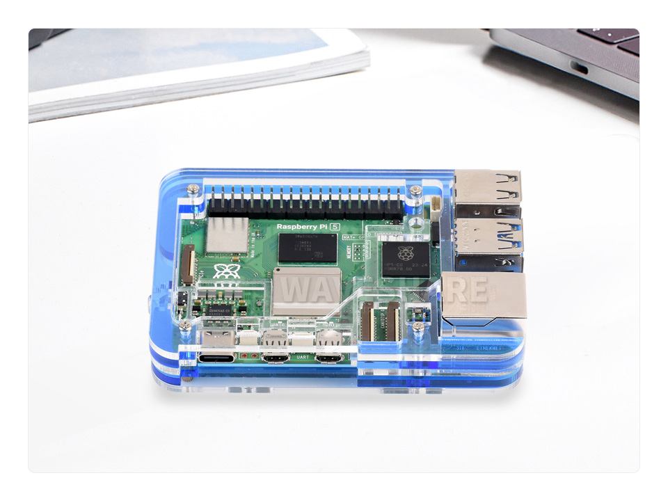 树莓派 5 亚克力透明外壳产品展示