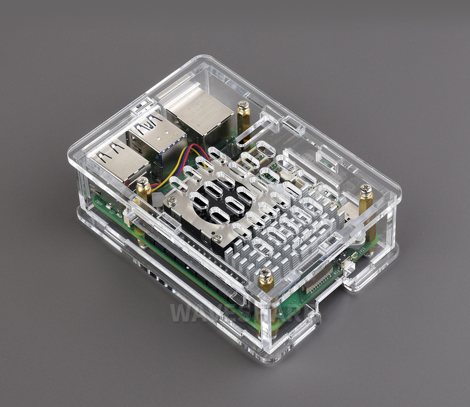 树莓派 5 亚克力透明外壳