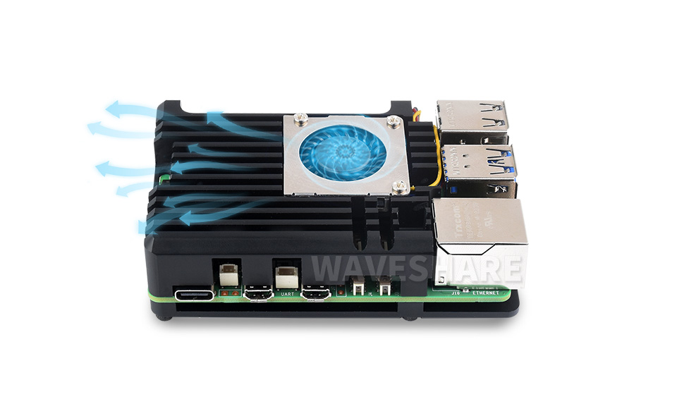 树莓派 5 铝合金散热外壳