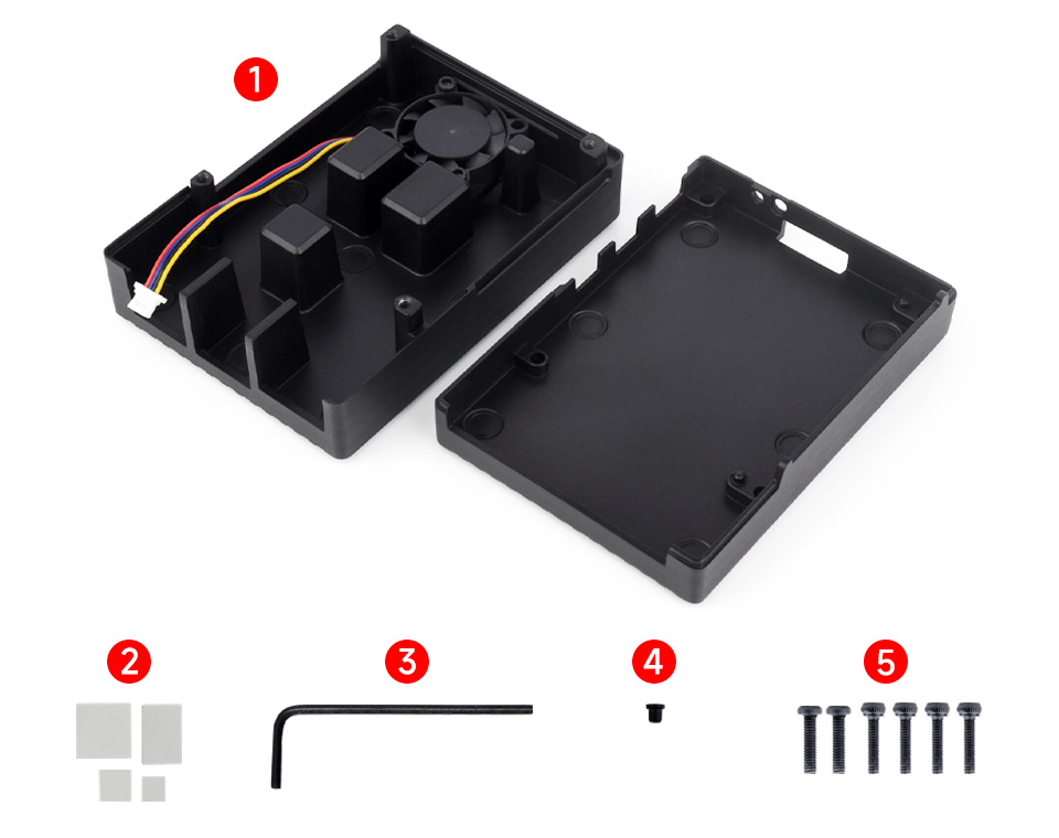 树莓派 5 铝合金外壳配置清单