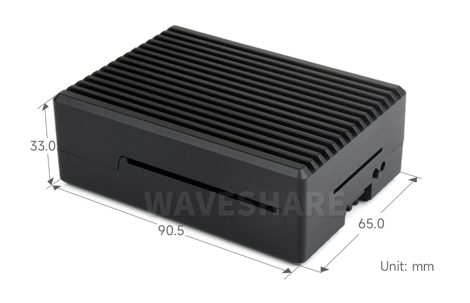 树莓派 5 铝合金外壳产品尺寸