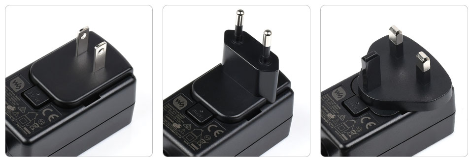 12V 2A 电源美规 (US)英规 (UK)欧规 (EU)