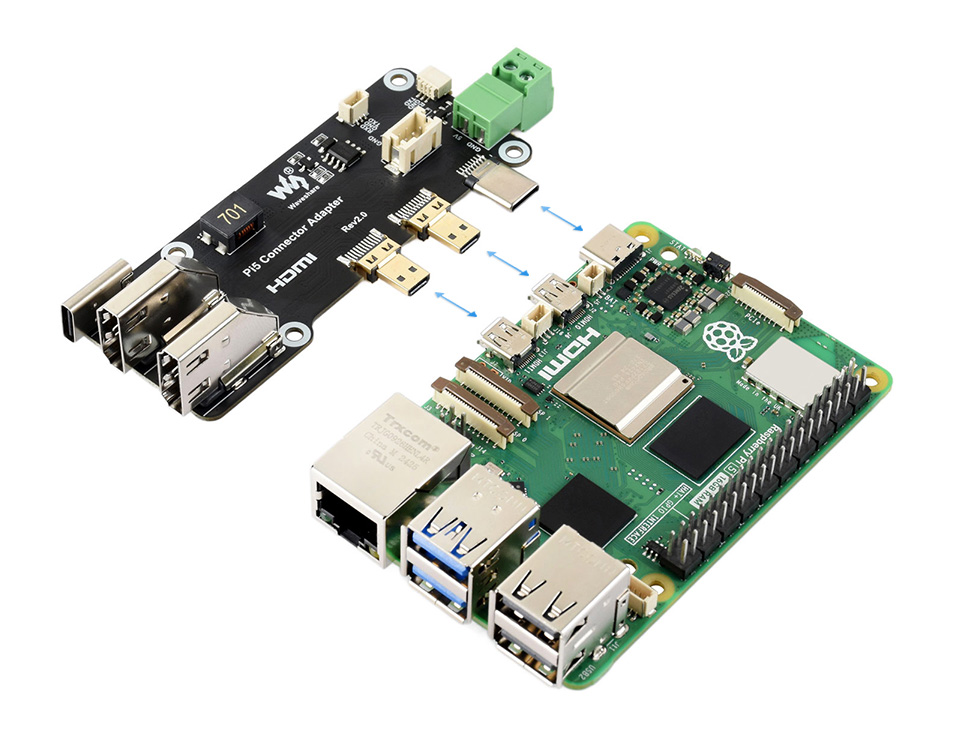 树莓派 HDMI Type C 接口转接头 HDMI 供电