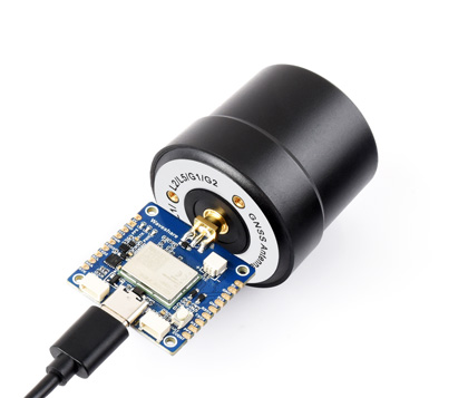 Q39 GNSS天线接入LG290P GNSS RTK定位模块接线示例