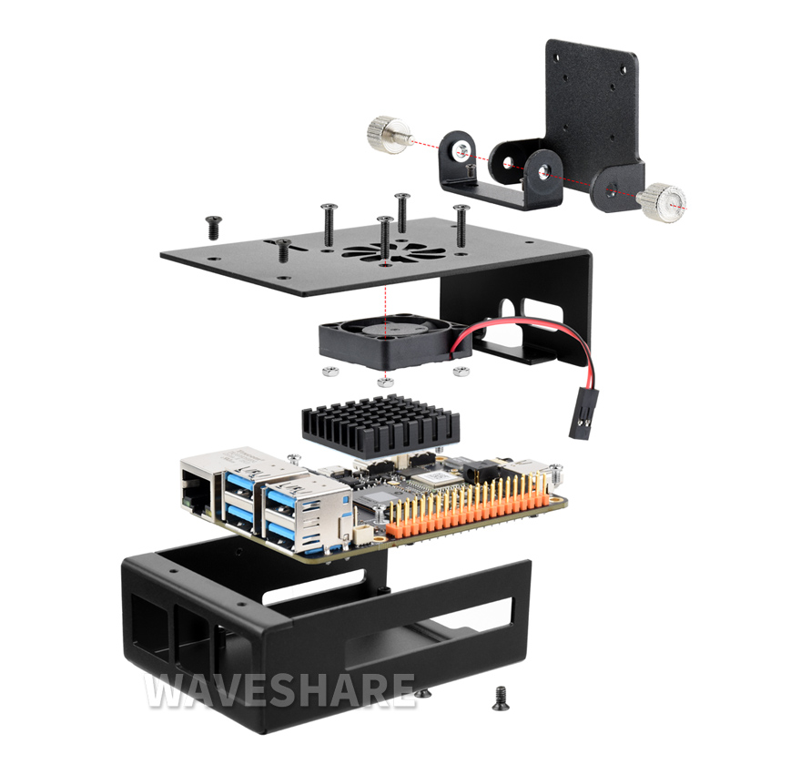 RDK X5 散热外壳安装方式