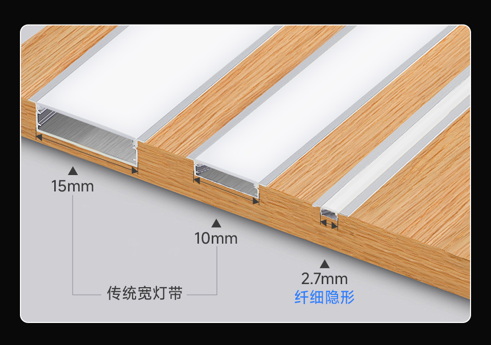 RGB 幻彩 COB 灯带 2.7mm 纤细 RGB 幻彩 COB 灯带 电竞机箱氛围照明应用