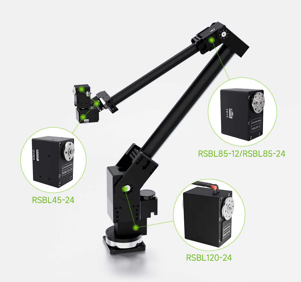 45KG.cm 金属串行总线舵机大扭矩