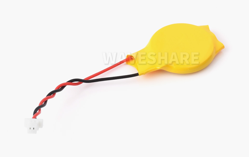 树莓派 5 RTC 专用电池，黄色RTC电池，带背胶