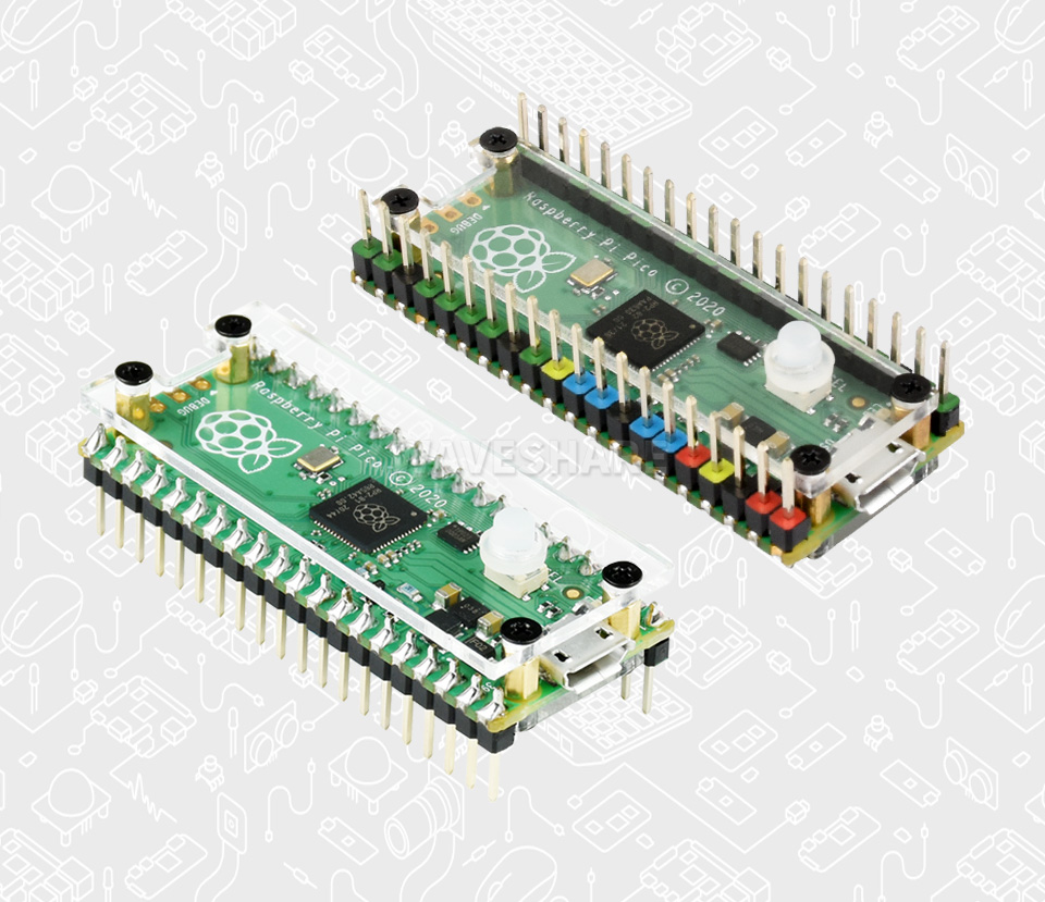 树莓派 Pico 亚克力外壳主图