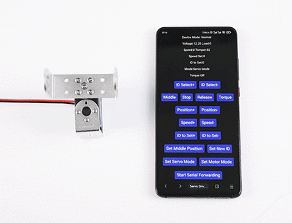 25kg.cm 宽电压串行总线舵机一键校准中位