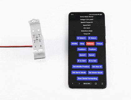 25kg.cm 宽电压串行总线舵机一键校准中位